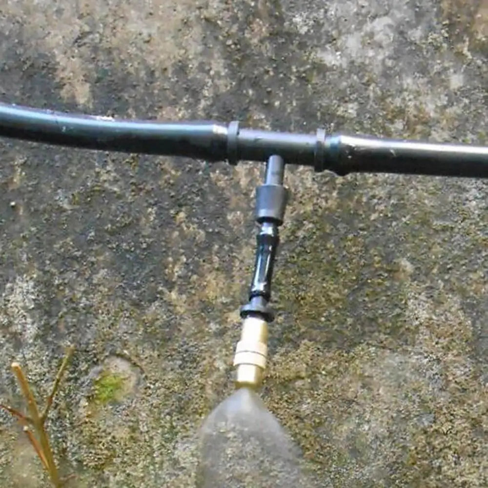 5 Pcs Garden Watering Irrigation Cooling Atomization Sprinklers Adjustable Brass Mist Particles Fine Mist Connection 4/7 Hose