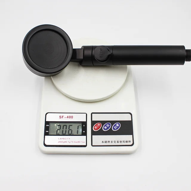 Easy to Install High Pressure Handheld Bathroom Spa Black Shower High Pressure Shower Head Head Shower Filter Head