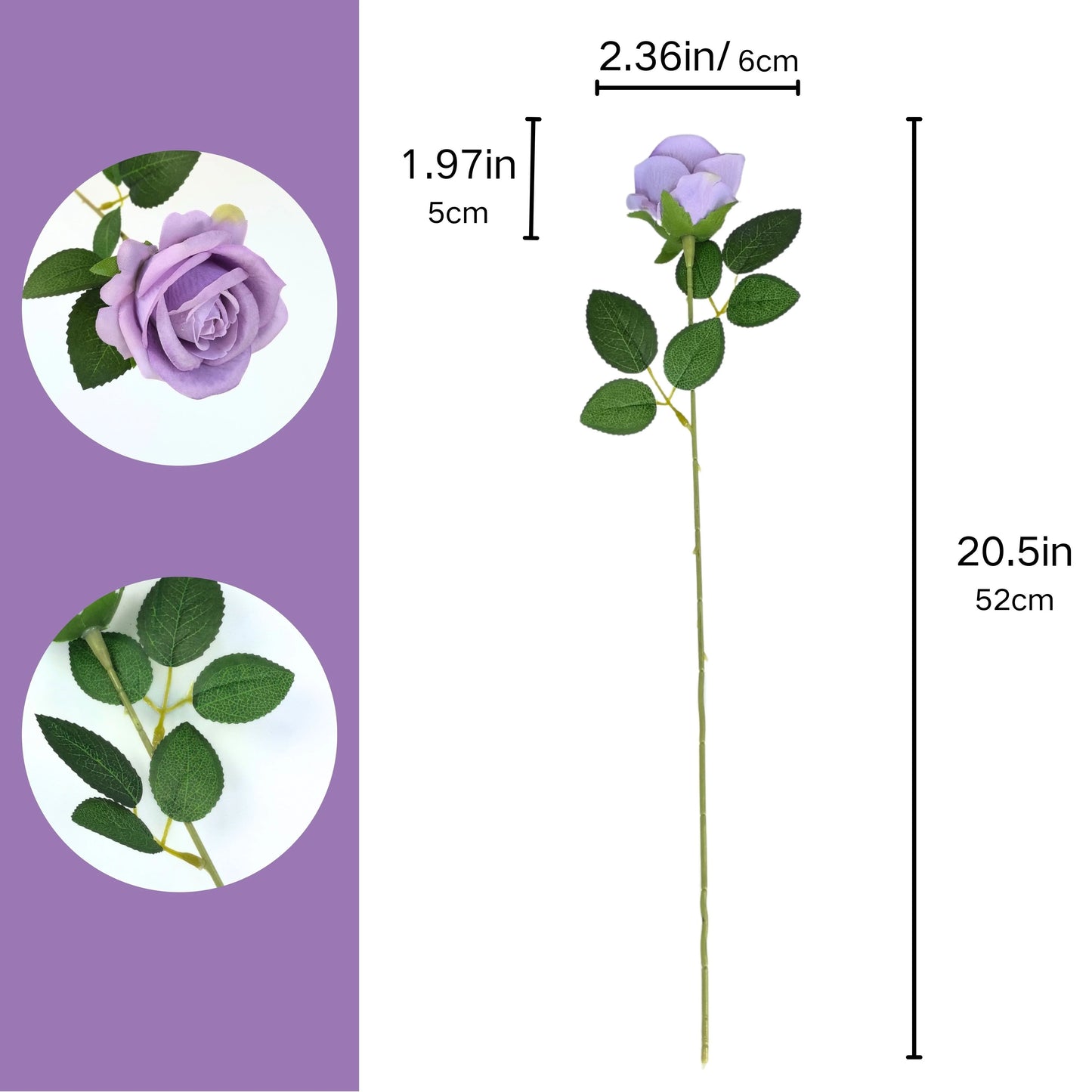 4pcs Touch Blue Orchids Artificial Flowers - Lake Blue Blooms Suitable for Indoor/Outdoor Wedding, Valentine's Day