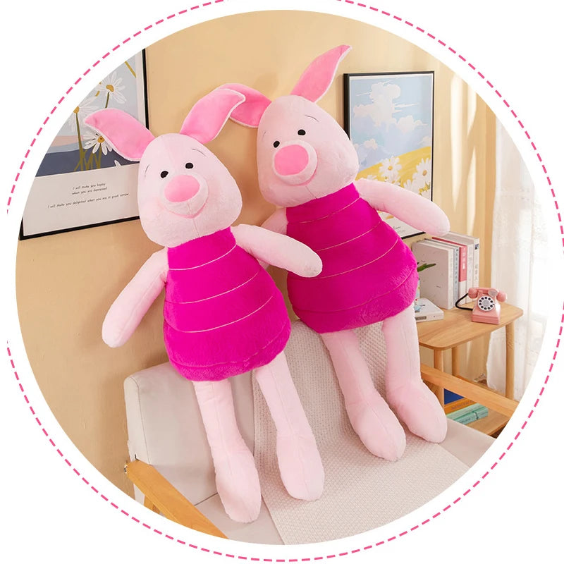 120cm Disney Pink Piglet Plush Toys Winnie The Pooh Cute Stuffed Toys Cartoon Stuffed Anime Plushie Big Piggy Doll Kid for Gifts