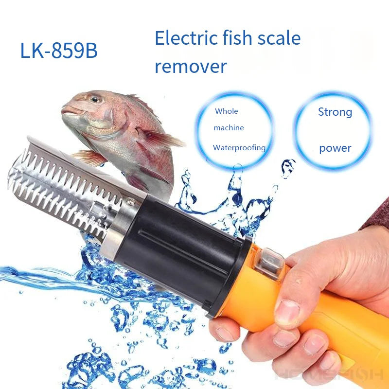 HOMEFISHSeafood Tools 6000 RPM Fish Scale Planer Fishing Scalers Scraper EU Plug Electric Fish Remover Cleaner