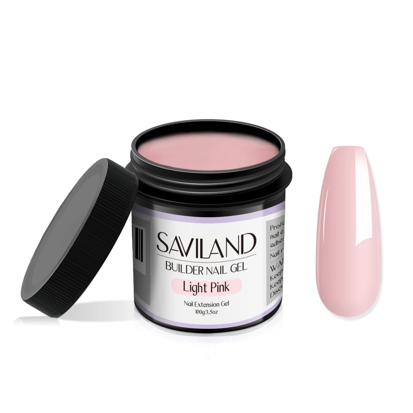 Saviland 100g Builder Nail Gel White Nude Pink Nail Extension Gel Multifunctional Nails Art Gel Polish Soak Off UV for Salon DIY