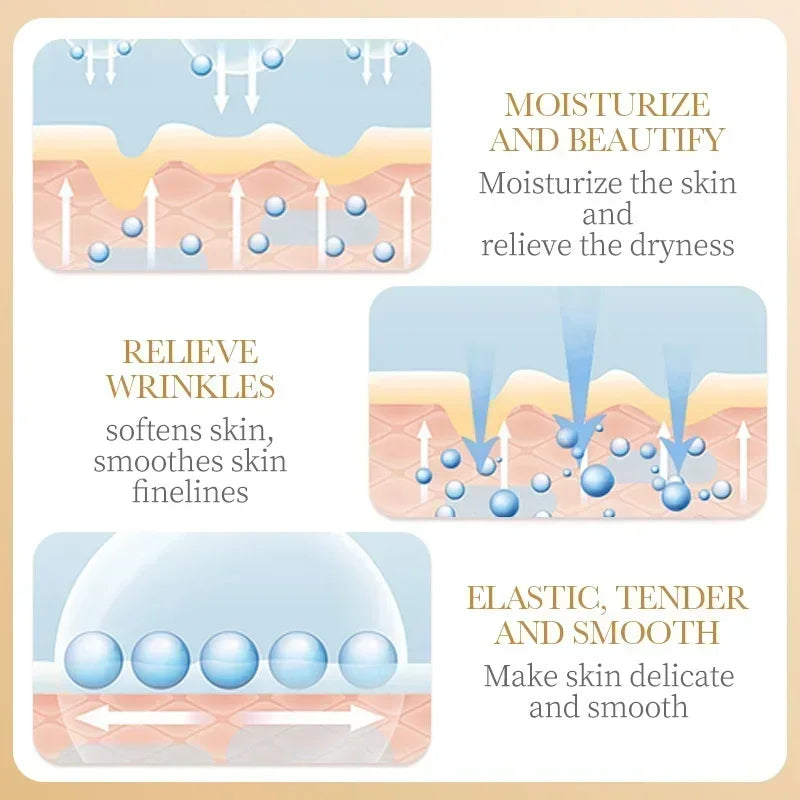 10pcs SADOER Collagen Anti Wrinkle Face Mask Moisturizing Anti aging Repair Brightening Facial Masks Skin Care