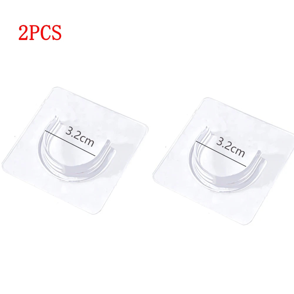 2/8/10PCS Curtain Rod Support Household Telescopic Rod Support Adhesive Support No Punching Clothes Rod Support Fixed Support