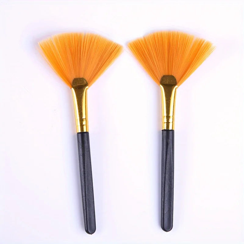 2pcs Fan-shaped Computer Brush Keyboard Brush Digital Computer Camera Mobile Phone Cleaning Brush