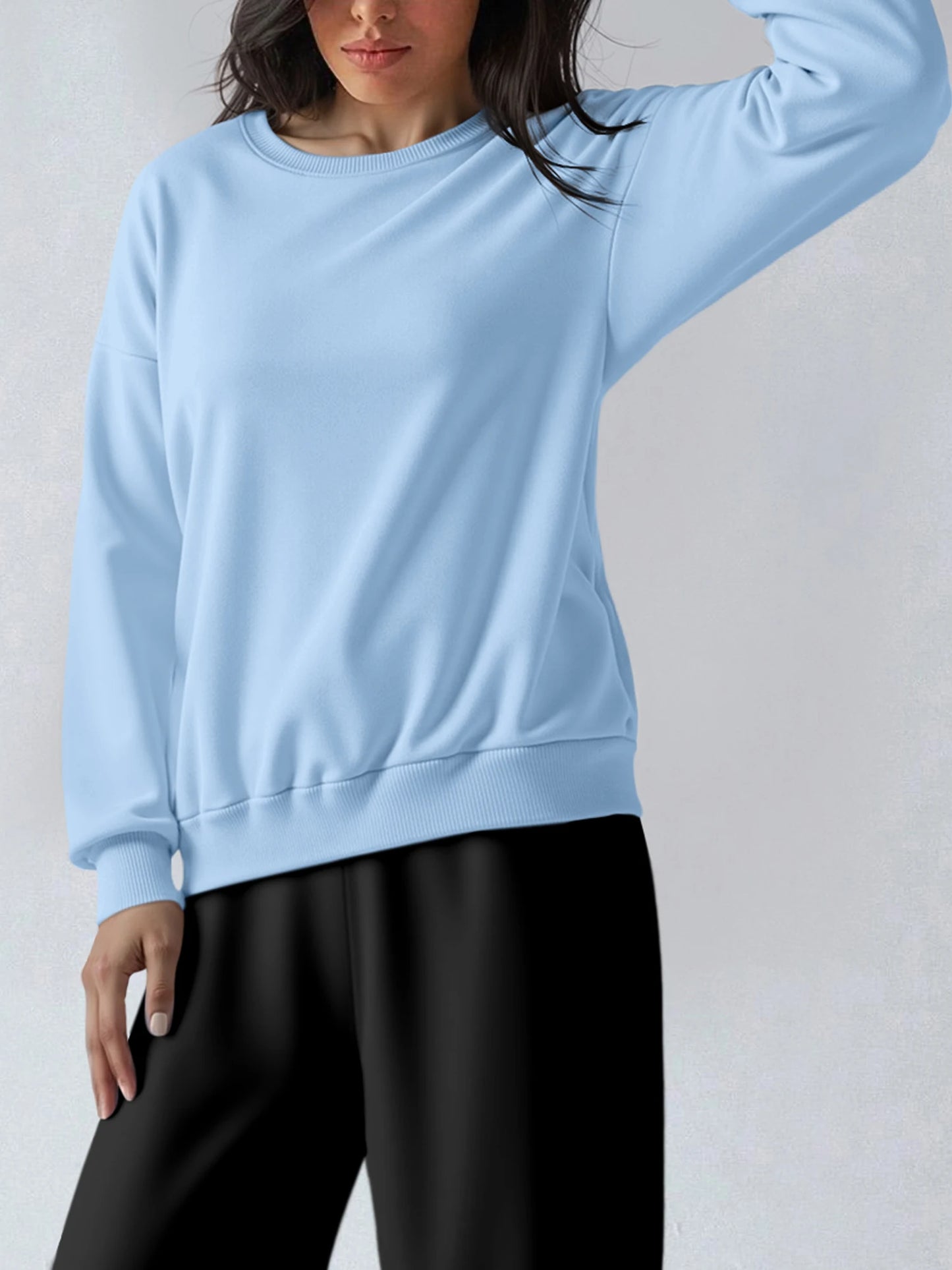 Oversized Sweatshirt for Women Modern Silhouette Loose Casual Top