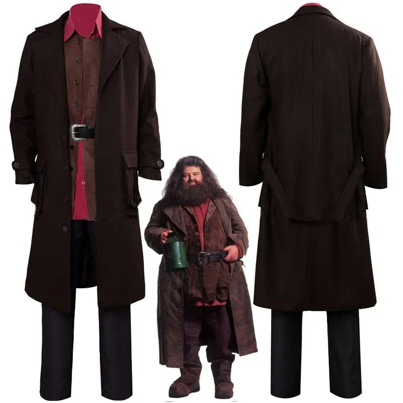 New Harryy Potter Film and Television Hagrid Cosplay Costume Holiday Party Hogwarts Professor Holiday Party Suit