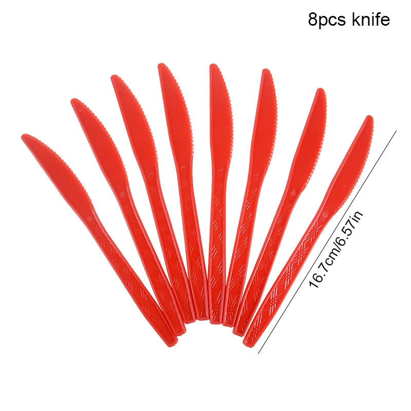 Love Heart Disposable Tableware for Wedding Valentine's Day Tableware Anniversary Birthday Party Paper Plates Cups Tablecloth