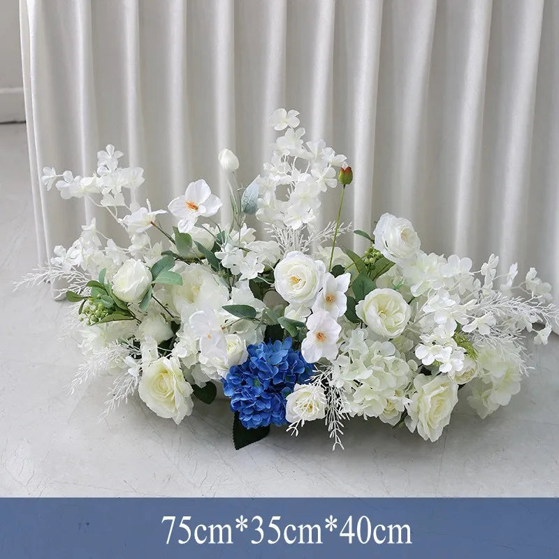 Wedding Props Artificial Flower Row Road Leading Flower Ball Floral Arch Arrangement Welcome Sign Dec Outdoor Wedding Decoration