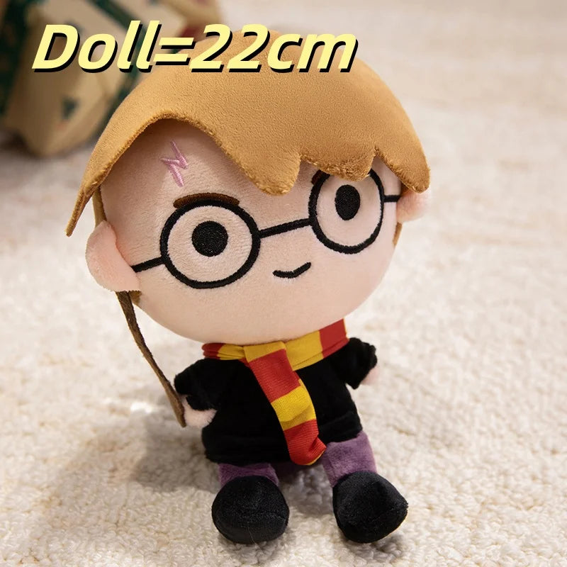 22cm Harry Potter Doll Ron Dumbledore Hagrid Malfoy Lord Voldemort Plushies Stuffed Anime Bag Pendant Collect Plush Toy Gifts