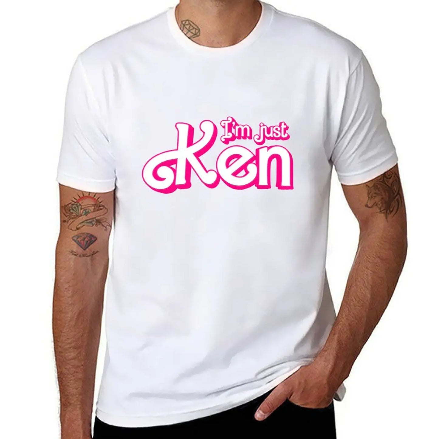 I'm just Ken T-Shirt Aesthetic clothing oversizeds heavy weight t shirts for men