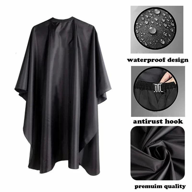Black Hair Cutting Salon Barber Capes Hairdressing Cape 1Pcs Big Size Cover For Hair Salon Beauty Hairdressing Tools