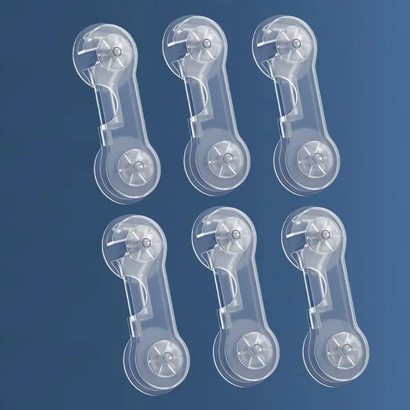 Baby Safety Lock Drawer Anti-Pinching Hand Cabinet Drawer Locks Plastic White Safety Buckle for Children Security Protection