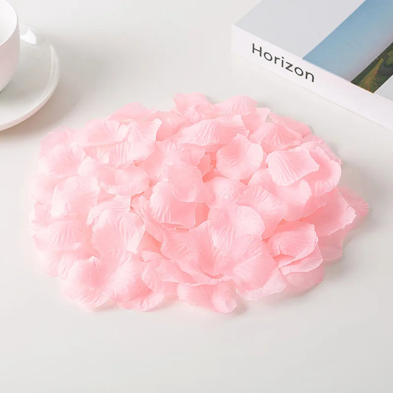 1000pcs Elegant Artificial Rose Petals for Weddings, Valentine's Day, and Holiday Decor - Add a Touch of Romance to Any Occasion