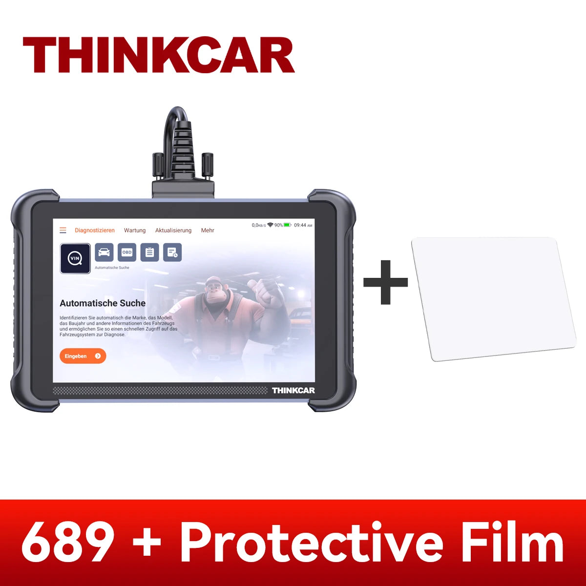 MUCAR THINKSCAN 689 Car Diagnostic Tools CANFD DOIP Bi-directional ECU Coding 34 Resets Life Free Obd2 Scanner Key Programing