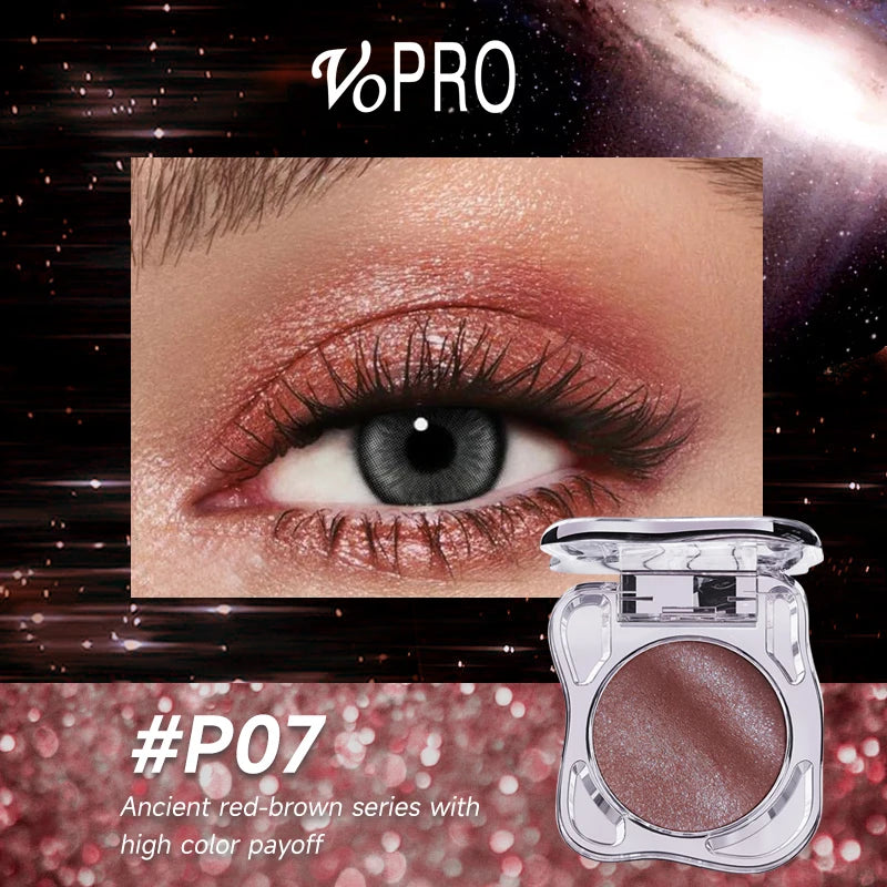 Monochrome Eye Shadow Palette - Sparkly Eye Glitter Makeup, Matte & Shimmer, Long-Lasting, Waterproof, Smudge-Free, High-Pigment