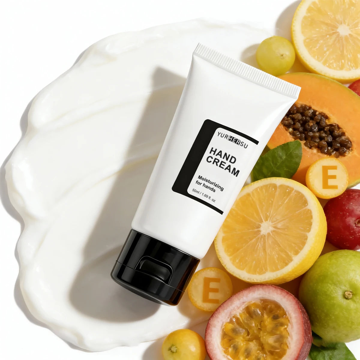 Hand Cream for Dry Cracked Hands - Intensive Moisturizing, Non Greasy Fast Absorbing, Shea Butter, Repair, 24H Care, 50ml