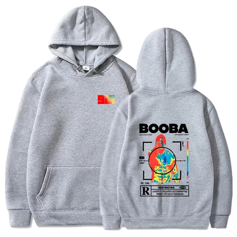 B2O Hoodies Men's Stylish Printed Long Sleeve Sweatshirts Women's Casual Harajuku Street Style Sweatshirts Pullovers Sudaderas