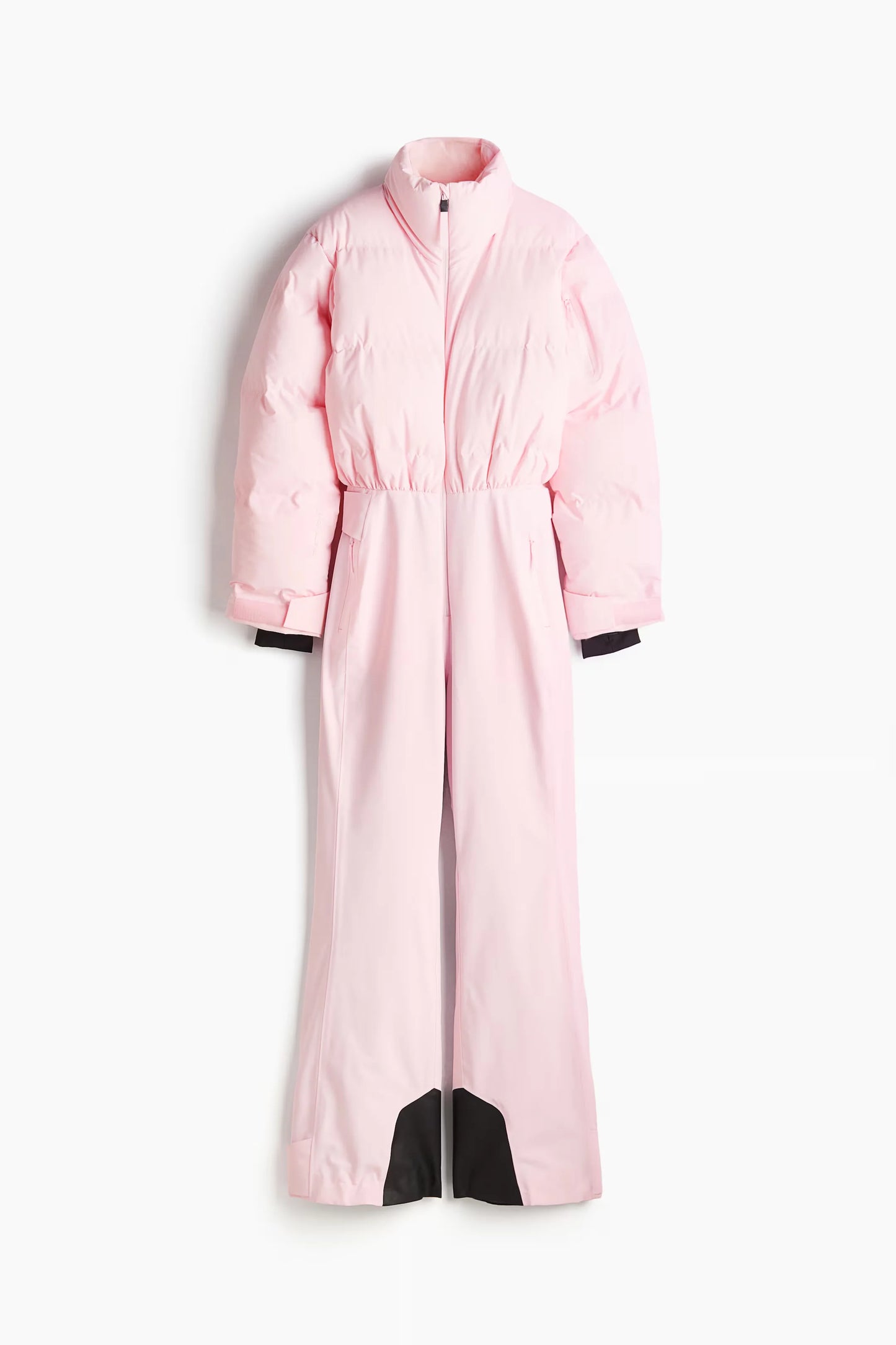 New Skiing Long Pant Sets For Women Thick Stand Collar Cotton Jacket High Waist Wide Leg Trouser 2 Pieces Sets Skateboard Outfit