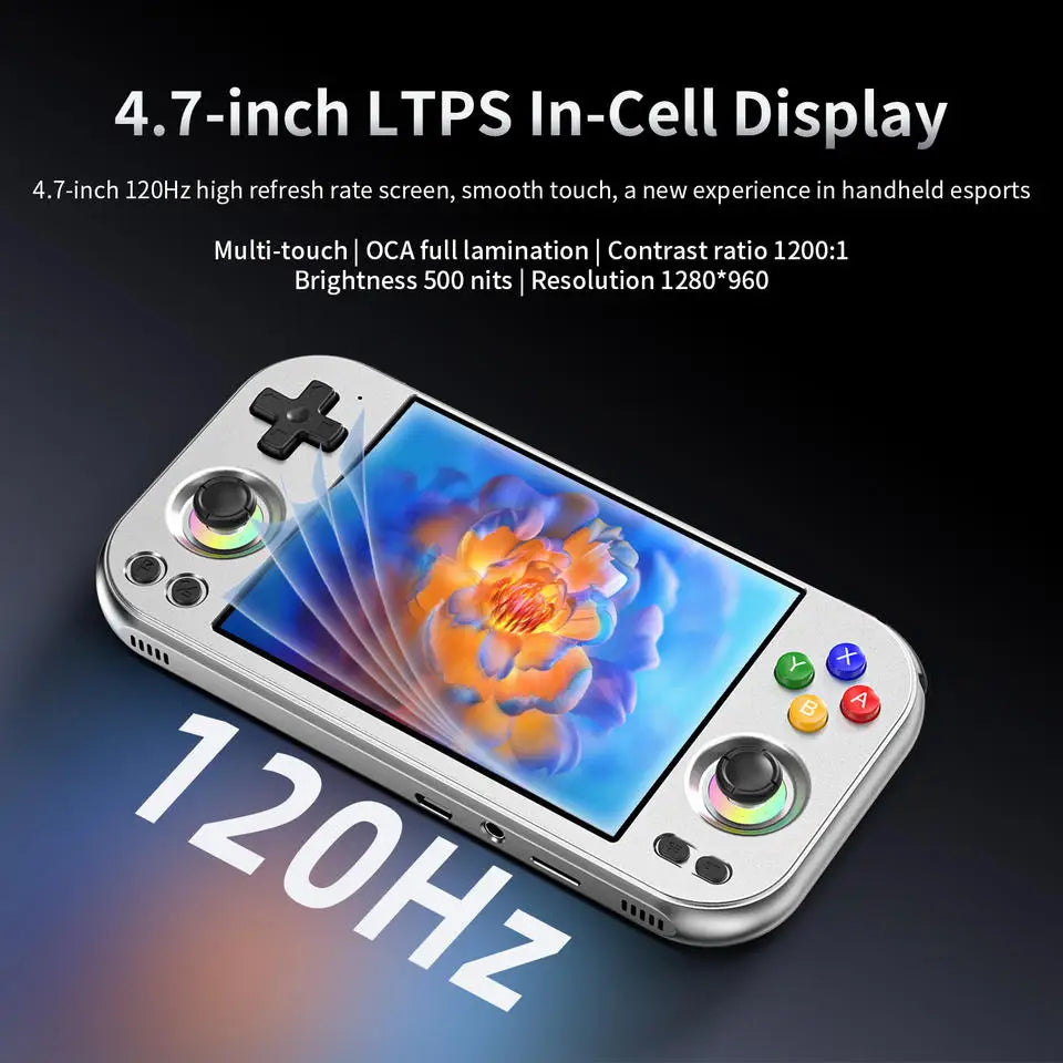The New RG 477M Aluminum Alloy Android Handheld Large-screen Nostalgic Handheld Game Console