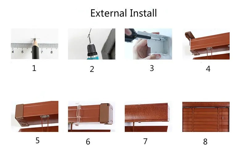 Brackets For 2" Wooden Venetian Blinds Square Type Timber Blinds Components