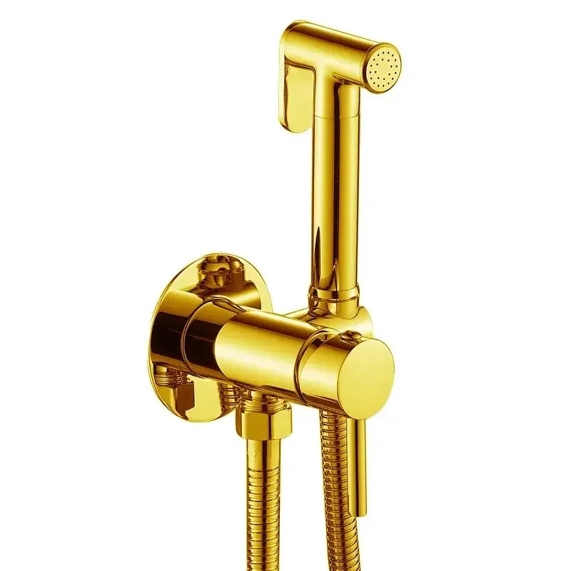 HLK Wholesale High Quality Brass Cold and Hot Mixed Shattaf Bidet Sprayer High Pressure Hand Bidet for Toilet and Bathroom