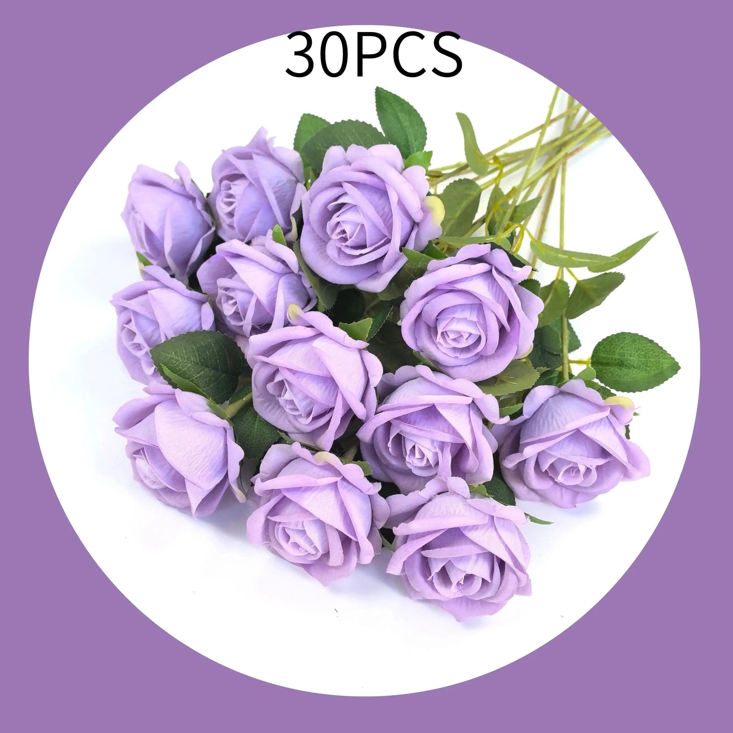 4pcs Touch Blue Orchids Artificial Flowers - Lake Blue Blooms Suitable for Indoor/Outdoor Wedding, Valentine's Day