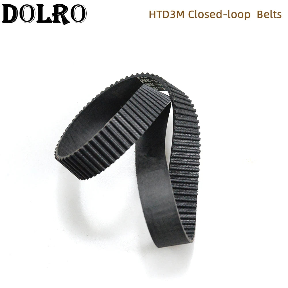 Arc HTD 3M Timing belt C=501 504 507 510 513 519 522 525 531 537 width 6/9/10/12/15/20mm Rubbe Closed Loop Synchronous pitch 3mm