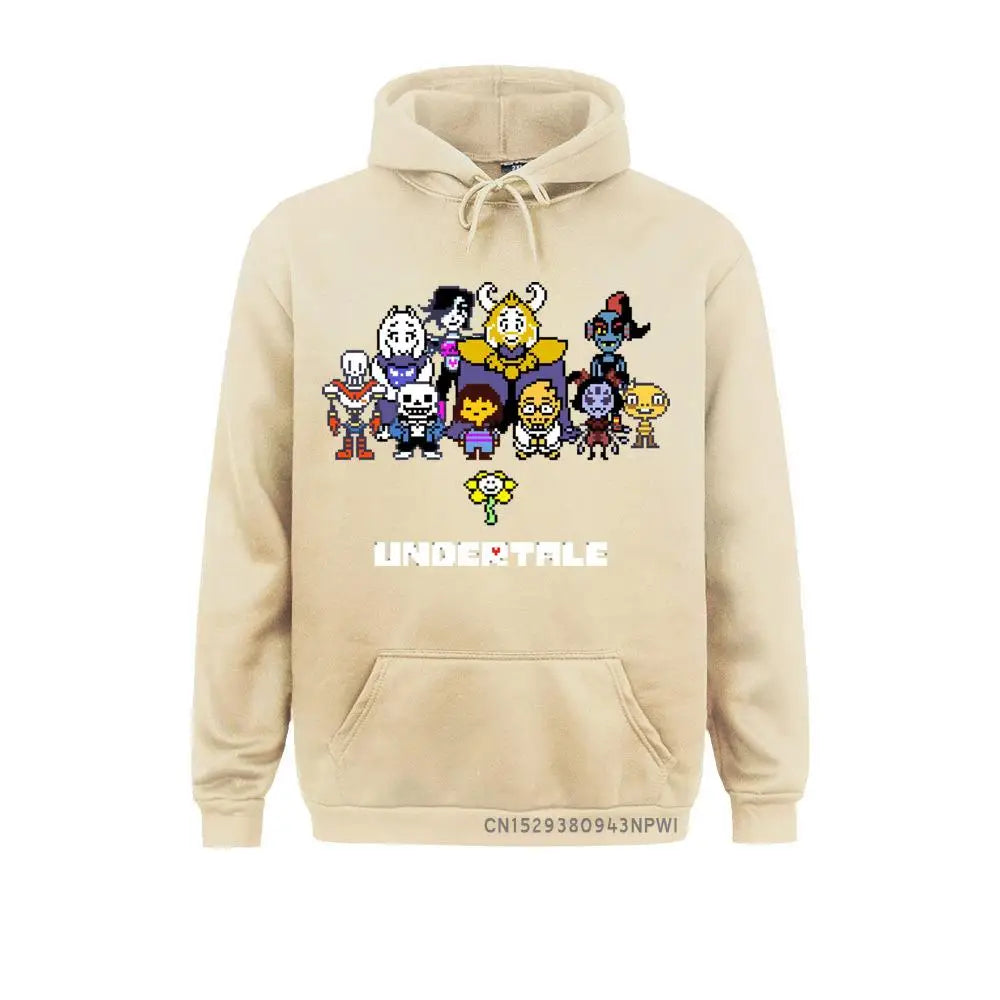 Game Sportswear Men Undertale Hoodie Sans Papyrus Mettaton Flowey Frisk Red Heart Hooded Hoody Pullover Winter Sweatshirt