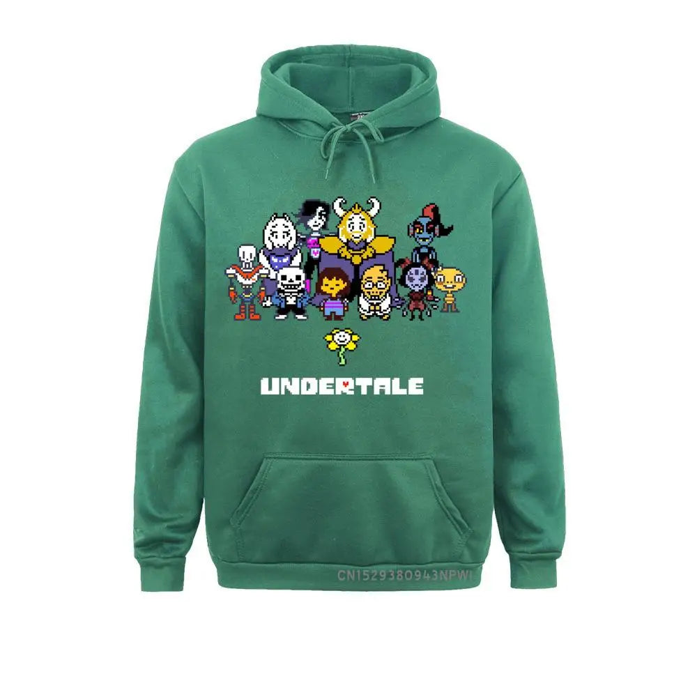 Game Sportswear Men Undertale Hoodie Sans Papyrus Mettaton Flowey Frisk Red Heart Hooded Hoody Pullover Winter Sweatshirt