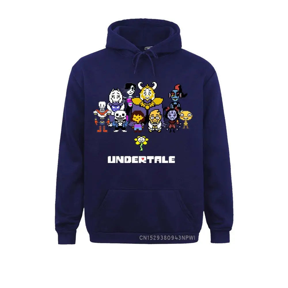 Game Sportswear Men Undertale Hoodie Sans Papyrus Mettaton Flowey Frisk Red Heart Hooded Hoody Pullover Winter Sweatshirt