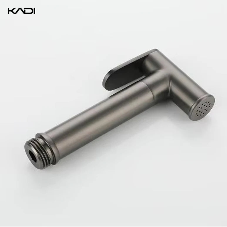Portable Brass Hand-Held Bidet Sprayer Single Cold Shower Cover with Perforated Jet for Toilet Cleaning for Bathroom Use