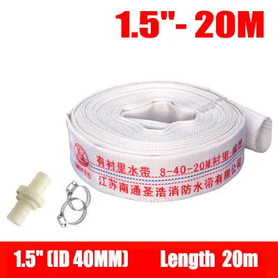 NuoNuoWell Heavy Duty Canvas Hose Agricultural Irrigation Garden Watering Belt High Pressure Pump Fire Hose Explosion-Proof