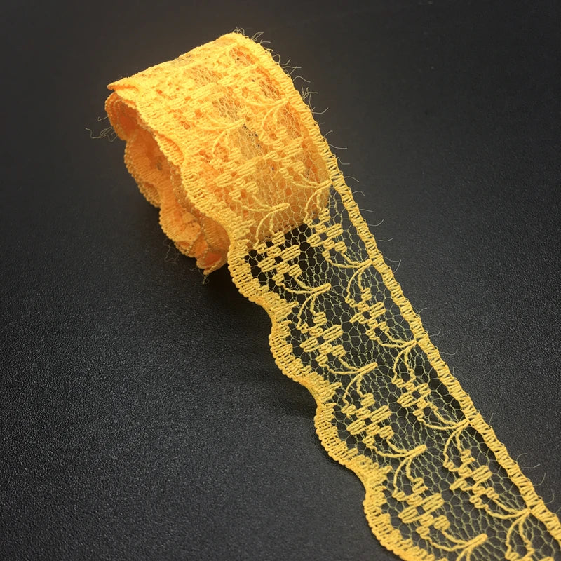 3/4" 20mm Wide (10yards/lot) Handicrafts Embroidered Net Lace Trim Ribbon DIY Wedding/Birthday/Christmas Decorations