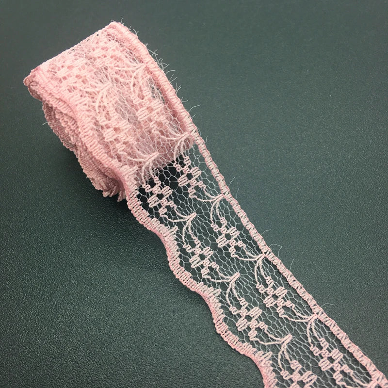 3/4" 20mm Wide (10yards/lot) Handicrafts Embroidered Net Lace Trim Ribbon DIY Wedding/Birthday/Christmas Decorations