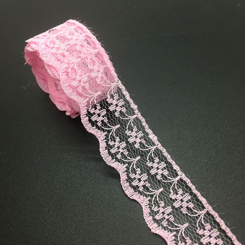 3/4" 20mm Wide (10yards/lot) Handicrafts Embroidered Net Lace Trim Ribbon DIY Wedding/Birthday/Christmas Decorations