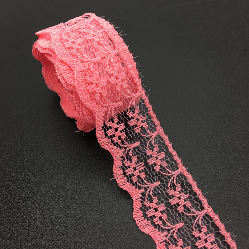 3/4" 20mm Wide (10yards/lot) Handicrafts Embroidered Net Lace Trim Ribbon DIY Wedding/Birthday/Christmas Decorations