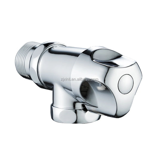 X10250ABSCR Model Wall Mounted Chrome Finish Brass Material of Toilet Flush Valve