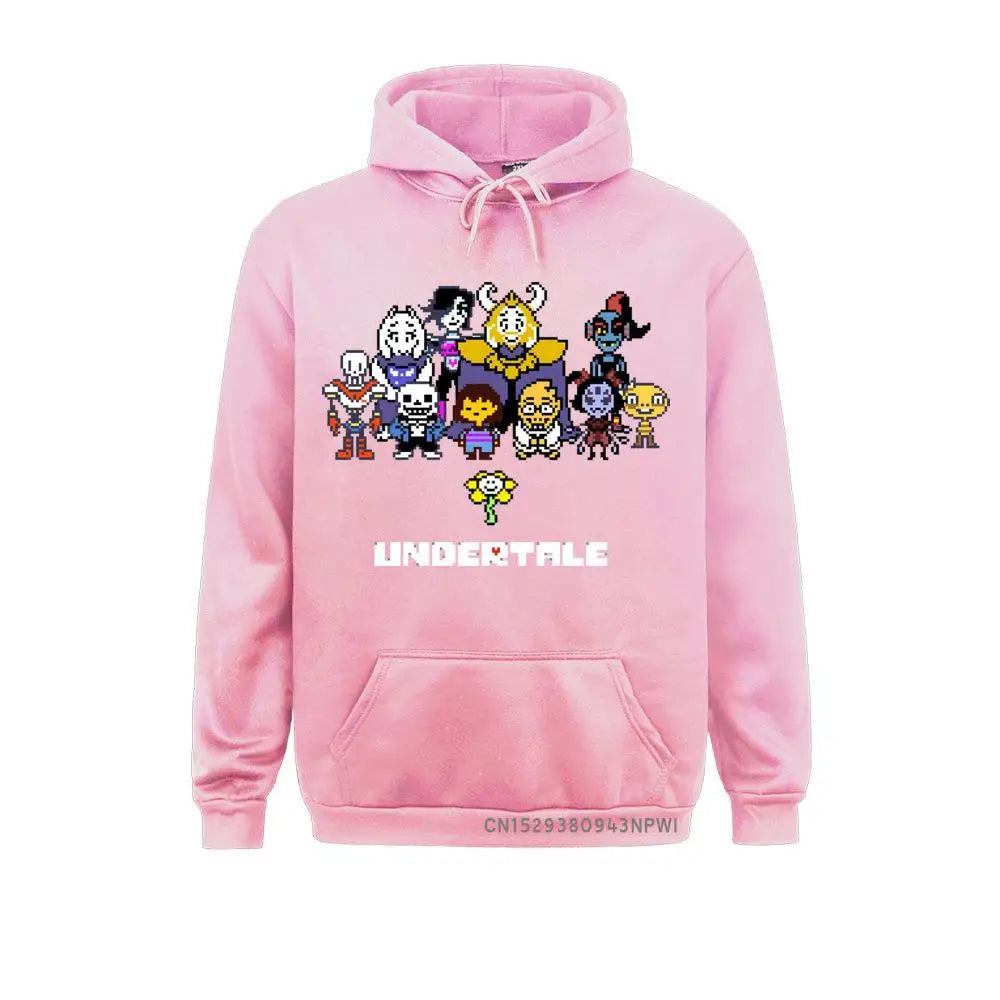 Game Sportswear Men Undertale Hoodie Sans Papyrus Mettaton Flowey Frisk Red Heart Hooded Hoody Pullover Winter Sweatshirt