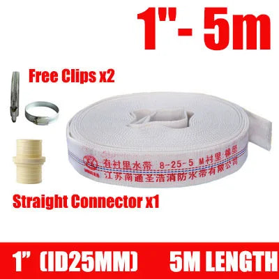 NuoNuoWell Heavy Duty Canvas Hose Agricultural Irrigation Garden Watering Belt High Pressure Pump Fire Hose Explosion-Proof