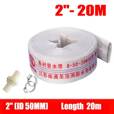 NuoNuoWell Heavy Duty Canvas Hose Agricultural Irrigation Garden Watering Belt High Pressure Pump Fire Hose Explosion-Proof