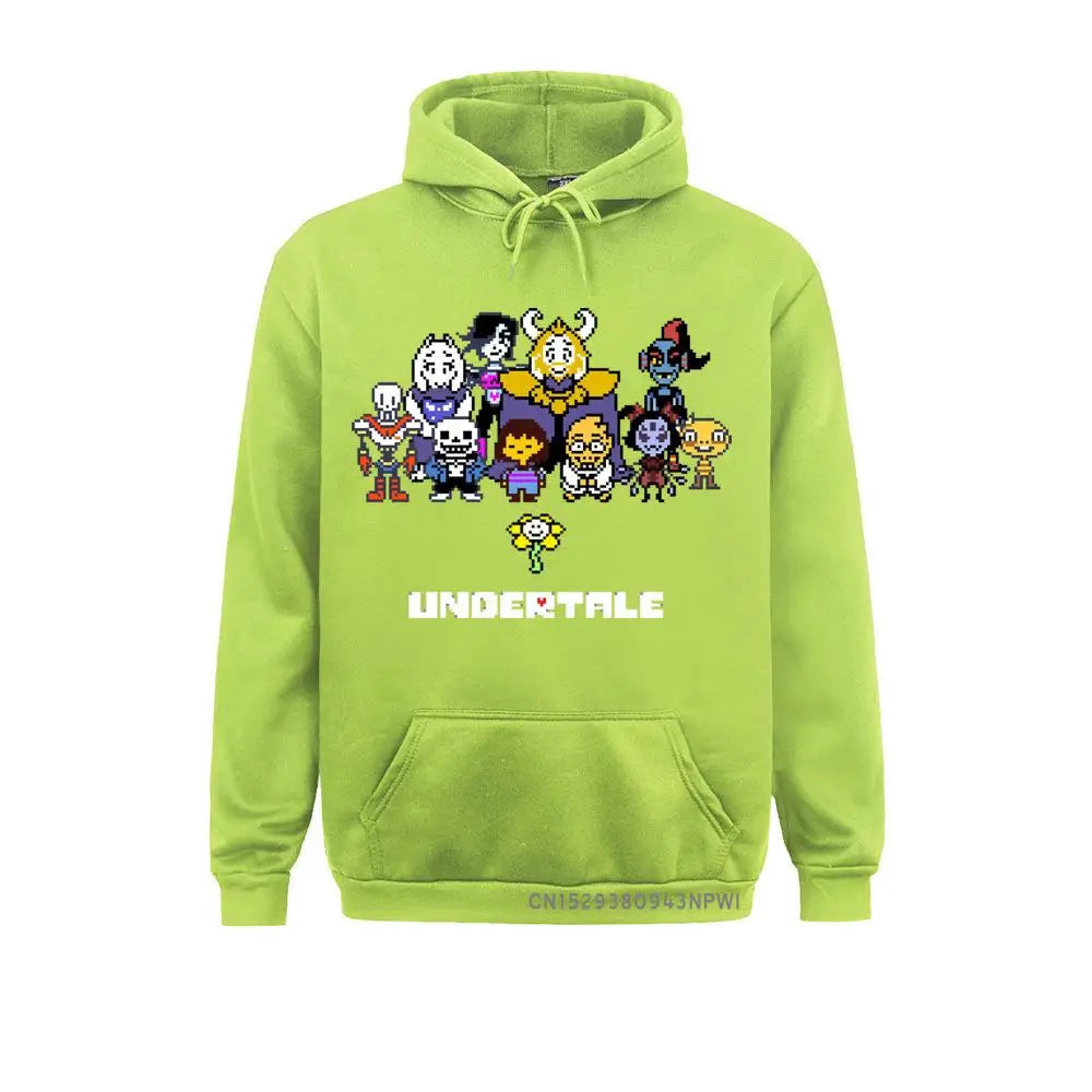 Game Sportswear Men Undertale Hoodie Sans Papyrus Mettaton Flowey Frisk Red Heart Hooded Hoody Pullover Winter Sweatshirt