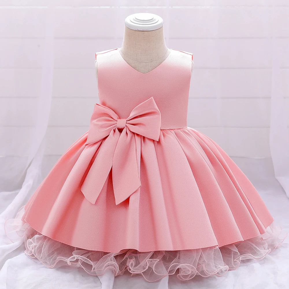 Infant Baby Girl Christmas Dresses Sequin Bow Princess Dress For Girls Birthday Wedding Party Dress Children Evening Clothes