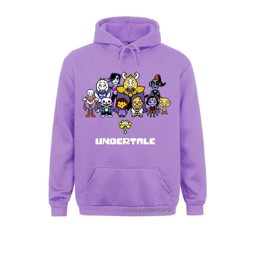 Game Sportswear Men Undertale Hoodie Sans Papyrus Mettaton Flowey Frisk Red Heart Hooded Hoody Pullover Winter Sweatshirt