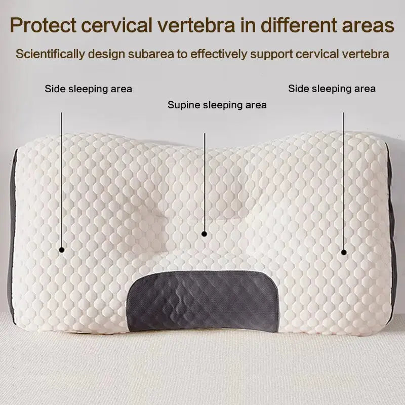 2025 NEW Honeycomb massage pillow pillow to protect cervical vertebra to help sleep home pillow core antibacterial and anti-mite