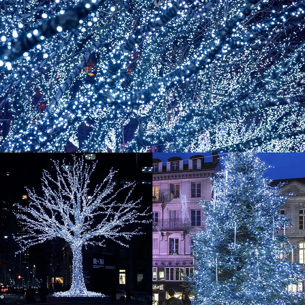 39ft LED Solar Light 100 Lights Outdoor Waterproof Fairy Garland Lights Christmas Party Halloween Decorations Solar Lights