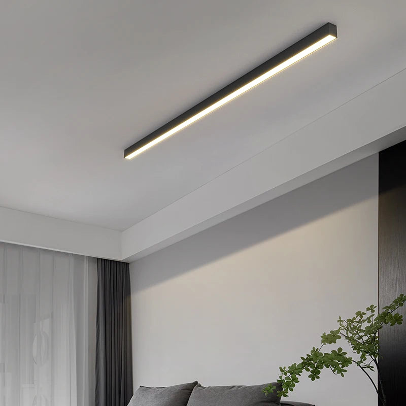 Modern Strip LED Ceiling Lights Living Room Kitchen Office Intelligent Lighting Corridor Porch Indoor Home Lighting