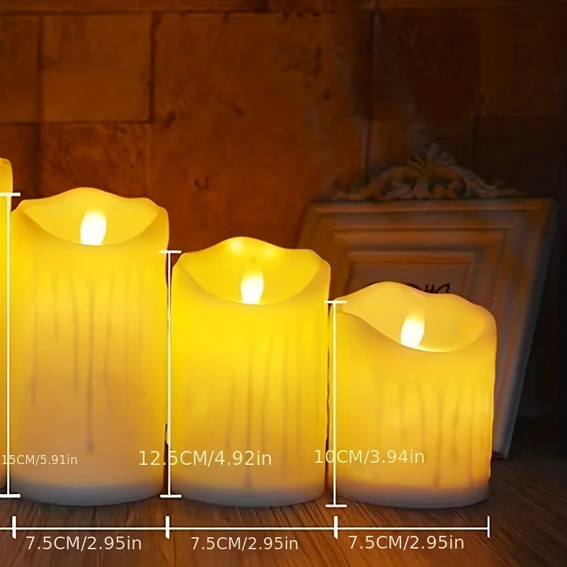 Flameless LED Candles with Remote Control and Timer Battery Operated Flickering Candle for Home Party Wedding Christmas Decor