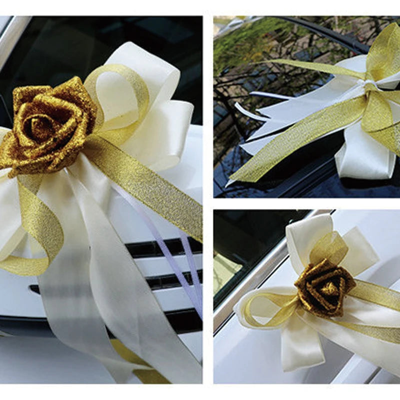 Artificial Flowers For Wedding Car Decoration Church Forest Ceremony Decor Fresh White Green Suite High-End Fake Flower Ball