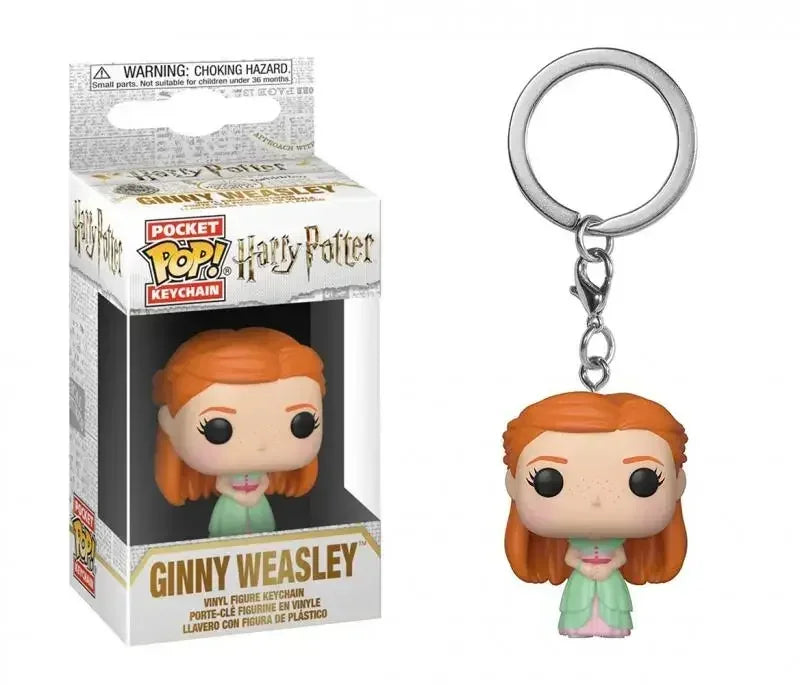 Funko Pocket Keychain Toy Hermione Granger Dobby Dumbledore Malfoy Ginny Ron Hedwig Snape Voldemort Luna Pocket Pop Key Ring Toy